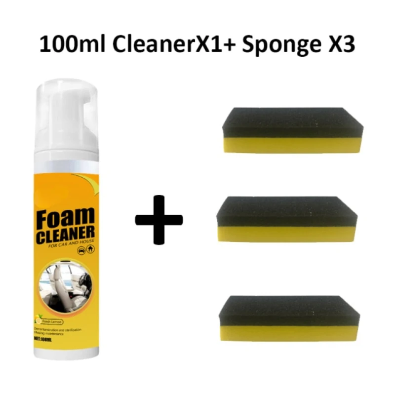 

2022New Home Cleaning Foam Cleaner Spray Multi-purpose Anti-aging Cleaner Tools For Car Interiors Or Home Appliance Dropshipping