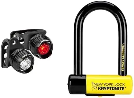 

New York Fahgettaboutit Mini Bike U-Lock, Heavy Duty Anti-Theft Bicycle U Lock, 18mm Shackle with Keys, Ultimate Security Lock f