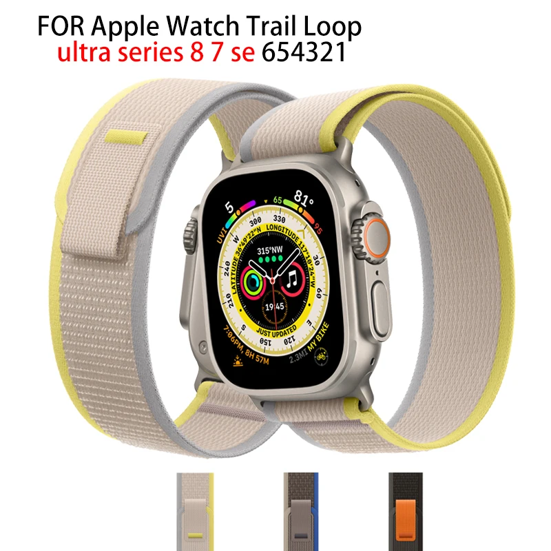 

Trail Loop strap For apple watch band 49mm 44mm 40mm 45mm 41mm 42mm 44 45 49 mm bands bracelet iWatch Ultra series 7 6 3 se 8