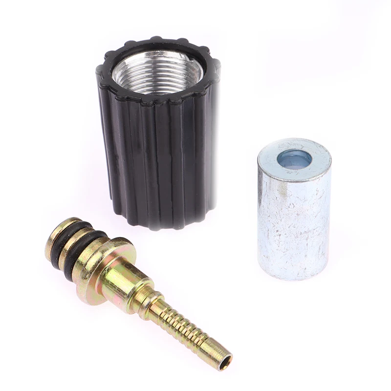

High Pressure Washer Hose Insert Fittings DN6 D15mm Ring Nut M22 Car Washer Water Cleaning Hose Pipe Fitting Twist Connector