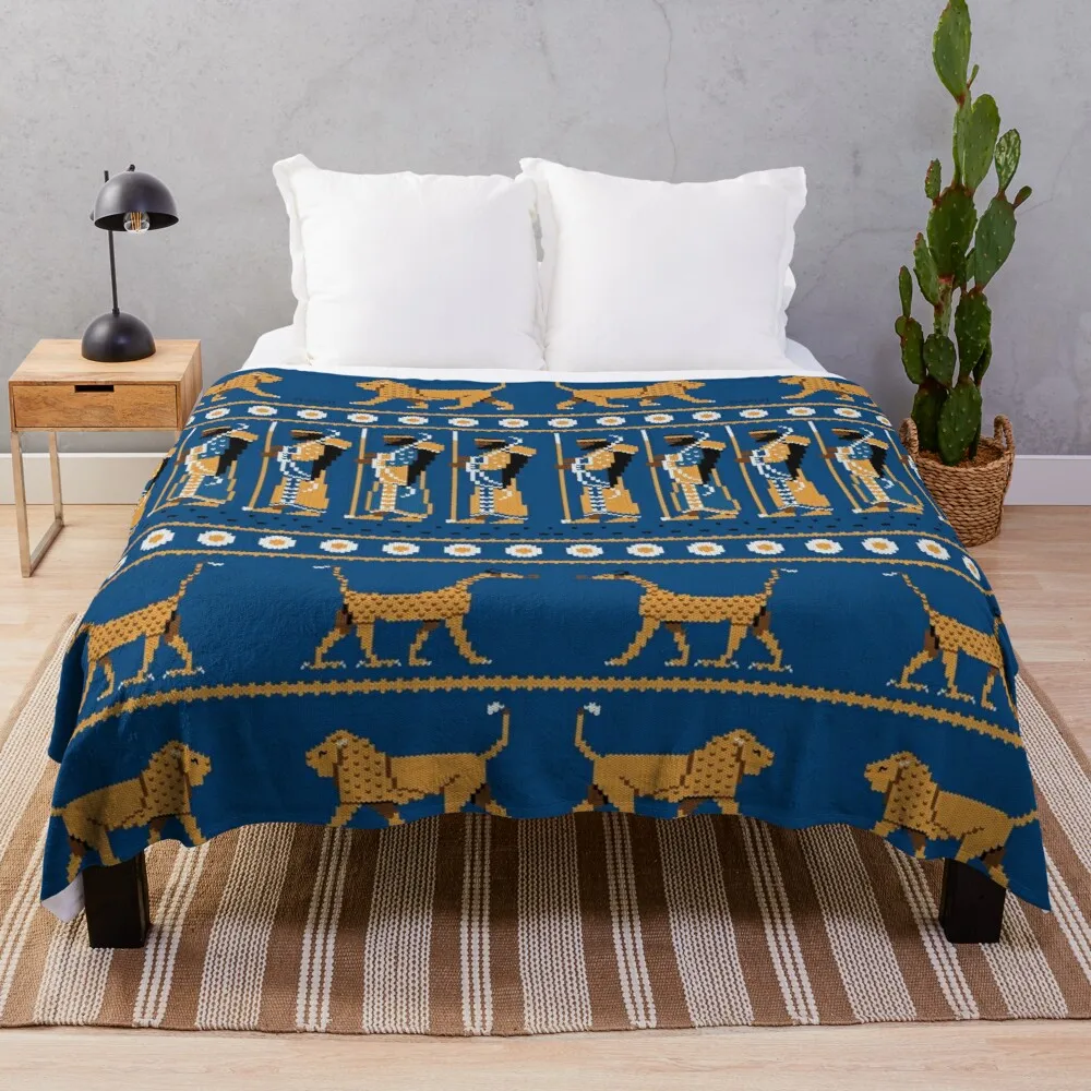 

Ancient Knits - Babylon Throw Blanket king flannel blanket oversized Throw Blanket