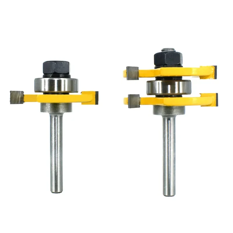 3 шт. 3-гранная Т-образная торцовая фреза 45 градусов шиповая деревообрабатывающий