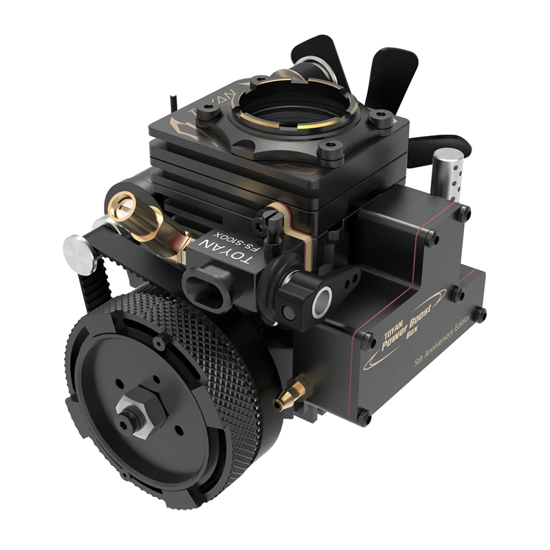 

TOYAN FS-S100AT Single Cylinder 4-Stroke Engine Methanol Engine Mini Desktop Engine Model For RC Car Model Engine Kit