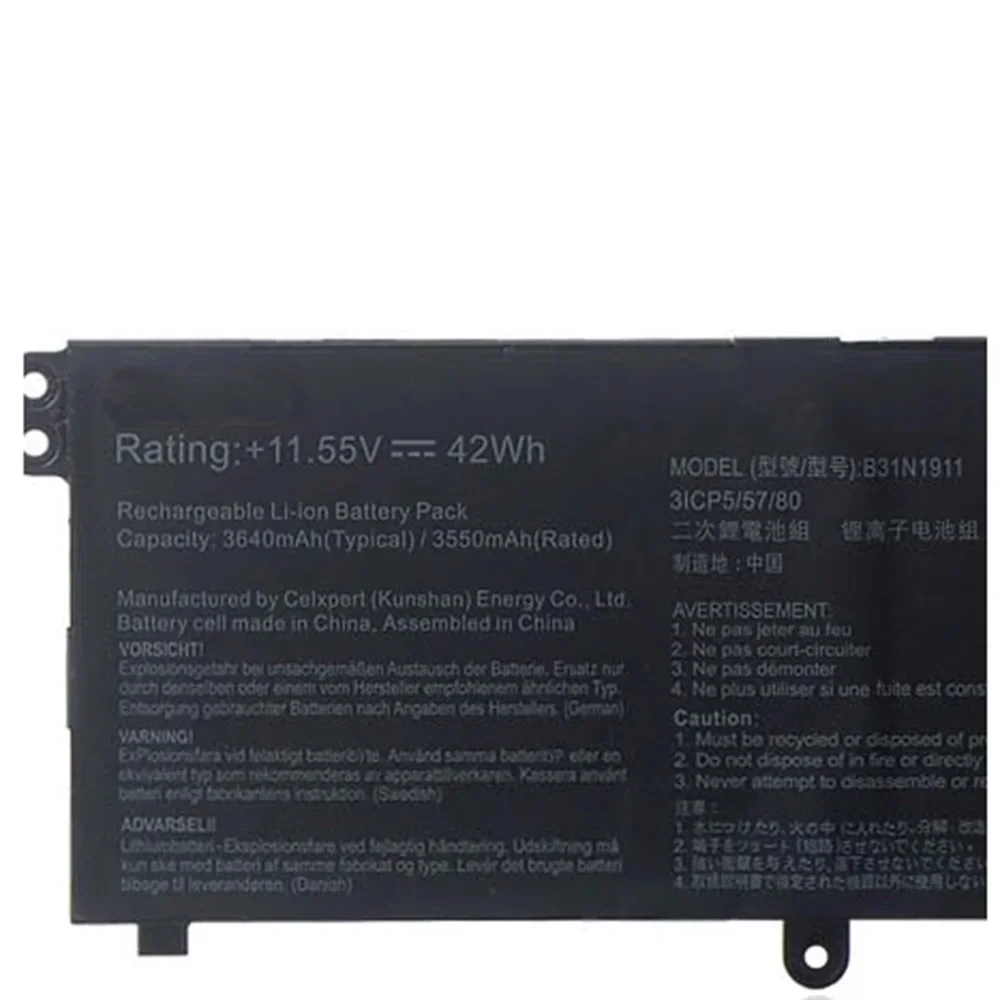 11 55 В 42 Вт H B31N1911 C31N1911 Аккумулятор для ASUS VivoBook Flip 14 TM420IA TP470EA M413DA M413DA-EK162T M413DA-EK007T X421DA