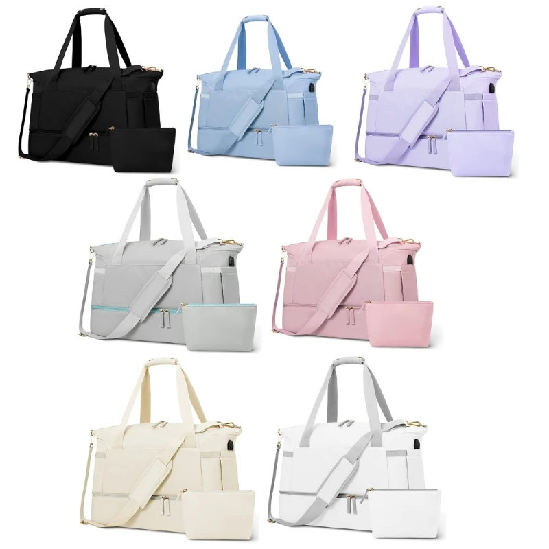 

Дорожная Спортивная Сумка M6CC, сумка для спортзала, водонепроницаемая сумка для поездок на выходные, с влажным карманом