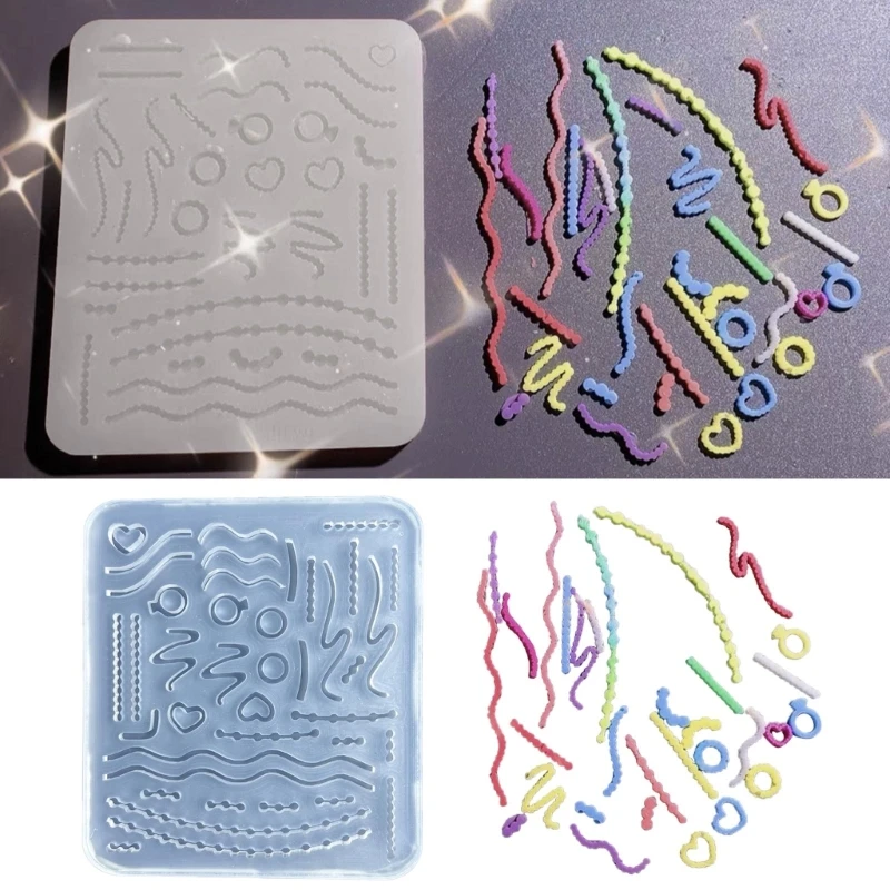 

Heart Chain Silicone Mold Hollow Epoxy Shaker Fillings Silicone Molds Epoxy Resin Filler Mold for Quicksand Resin Molds
