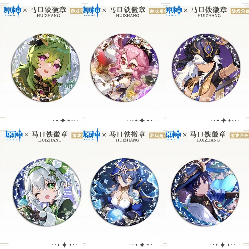Игра Genshin Impact Sumeru Collei Dori Cyno Nahida Layla Wanderer Косплей Костюм Значок Pin SPTE Жесть Брошь