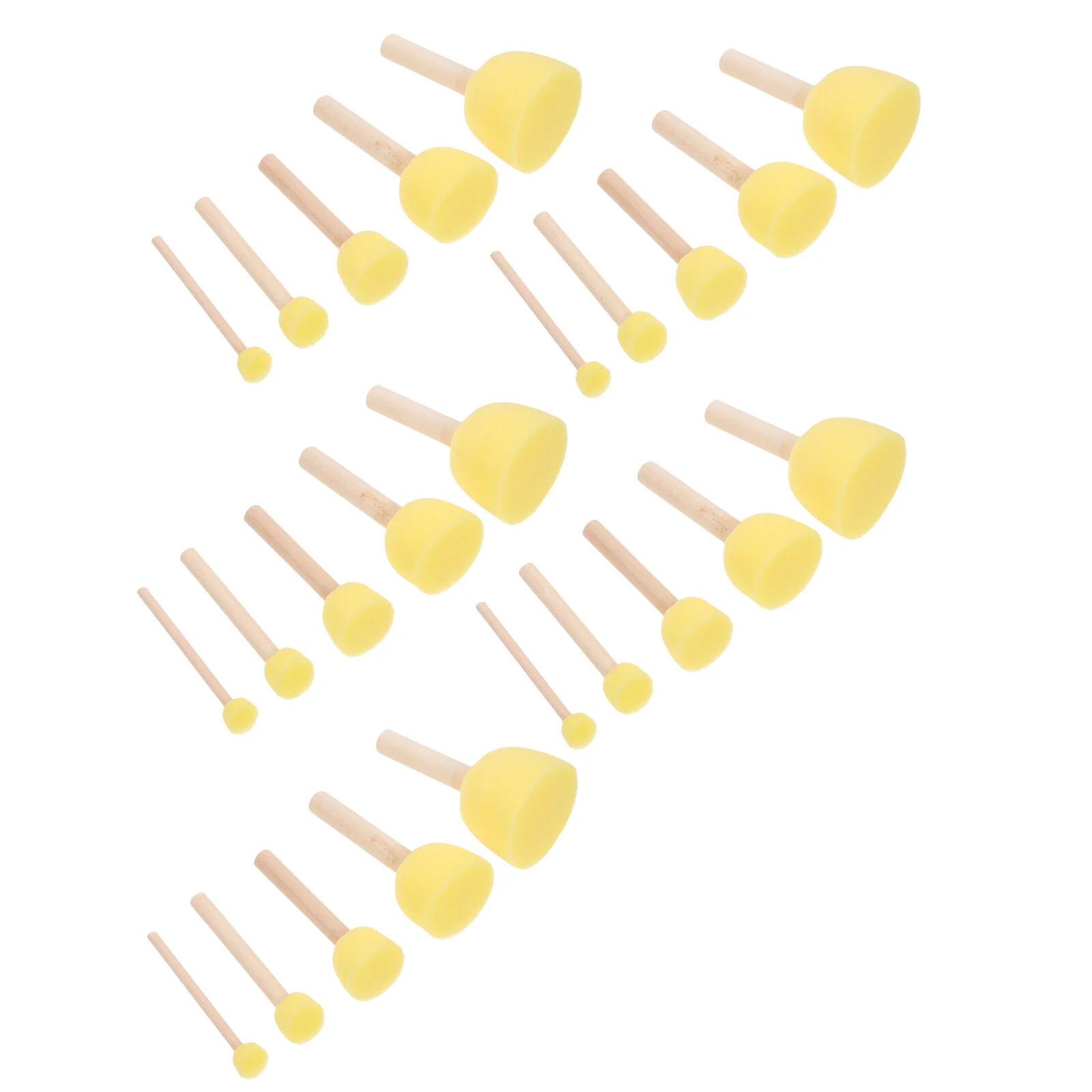 

Sponge Painting Brush Drawing Stamps Supplies Portable DIY Kids Graffiti Brushes