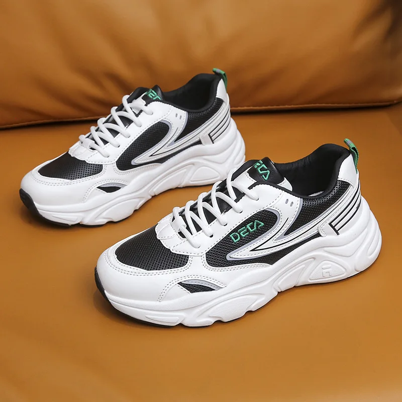

Women 2022 Spring Autumn New Sneakers Fashion Running Woman Shoes Thick Soles Leather Casual Shoes for Women
