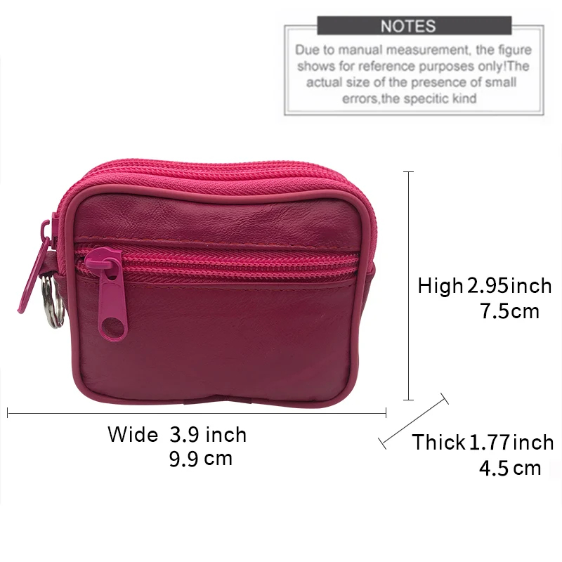 Кошелек NICOLE &amp CO 2023New для мужчин и женщин бумажник из овечьей кожи на молнии с