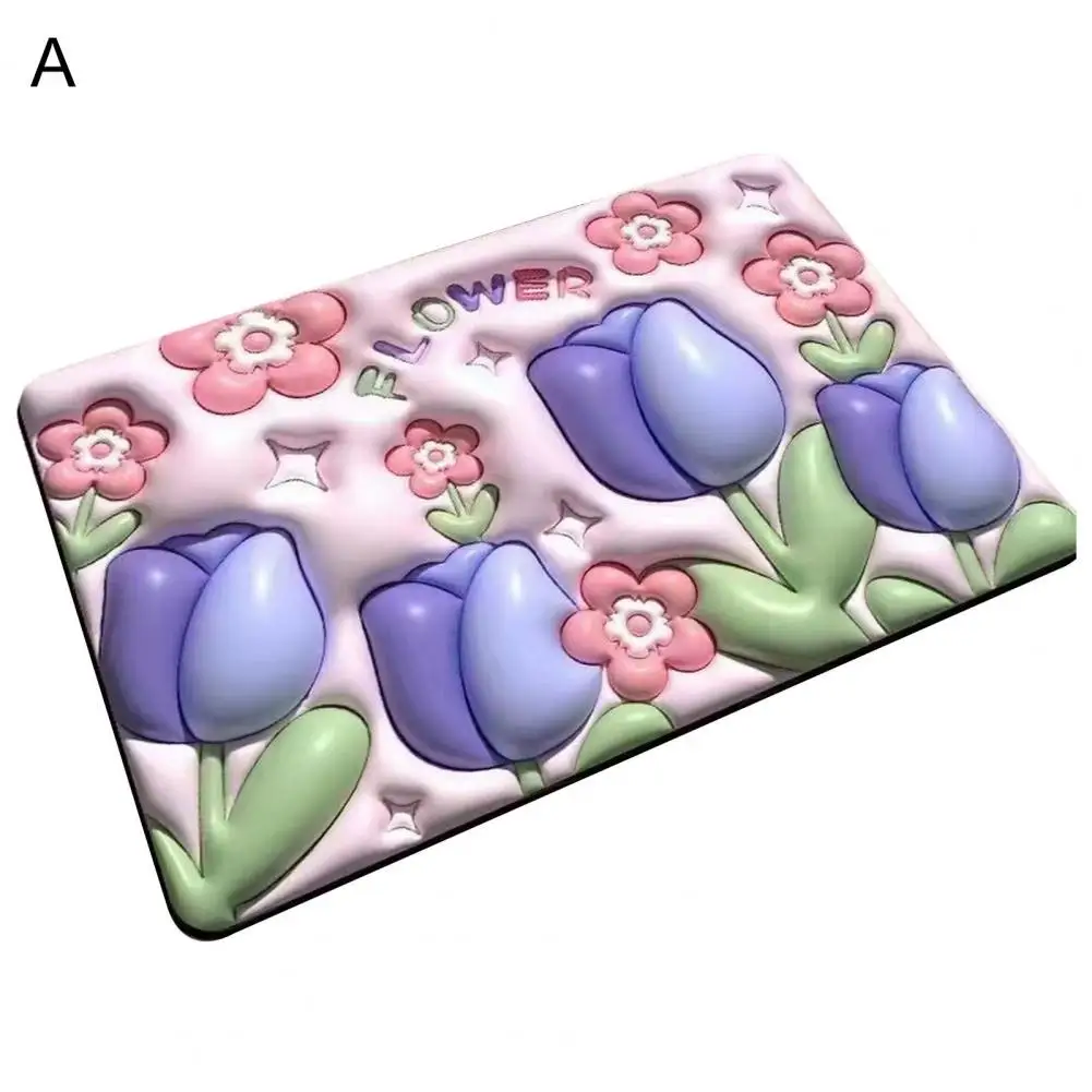 

Коврик для ног, практичный мультяшный дизайн, экологически чистый коврик для ванной комнаты, впитывающий ковер, аксессуар для двери