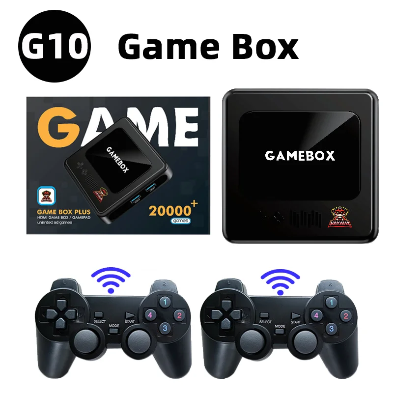 Retro Video Game Console G10 Emuelec 4.3 Gaming 20Simulators CPU Aigame DDR3 2GB 4K HD Output Game Box for Kids Gifts