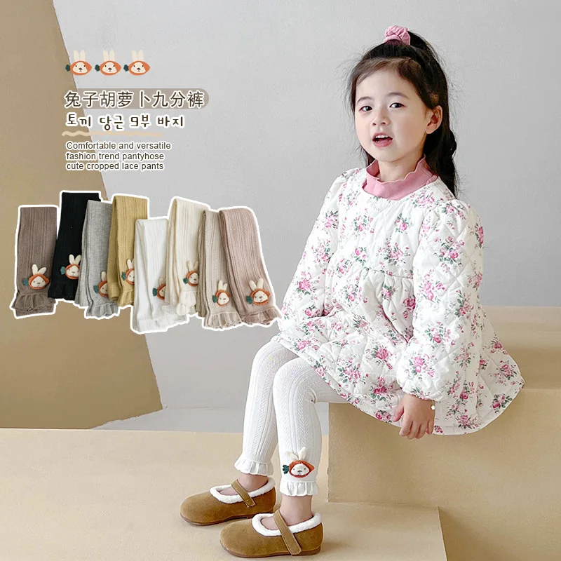 

Baby Girls Legging Autumn Winter Pants Footless Knit Tights Pantyhose Stocking