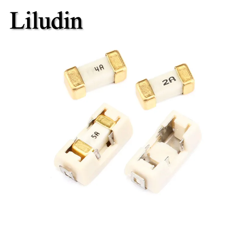 5 шт. золотистый/серебристый быстрораздувающий предохранитель 1808 125 в 250 В