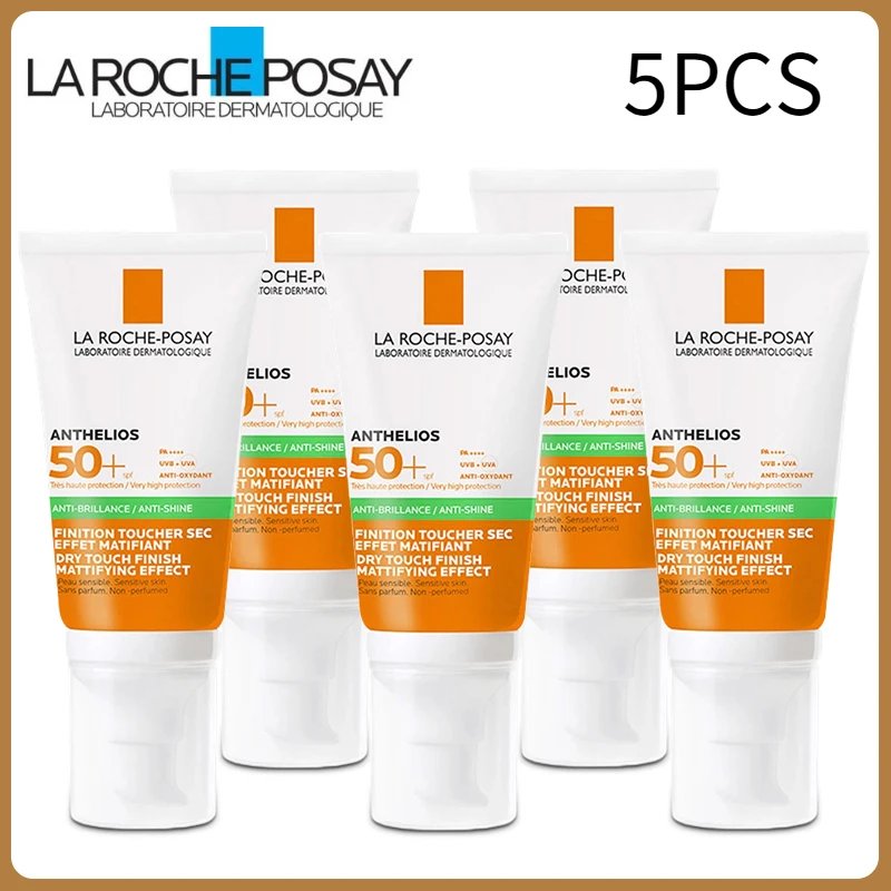 

5PCS Original La Roche Posay Anthelios SPF50+ Sunscreen UV Protection Refreshing and Non-greasy Suitable for Oily Skin Care 50ml