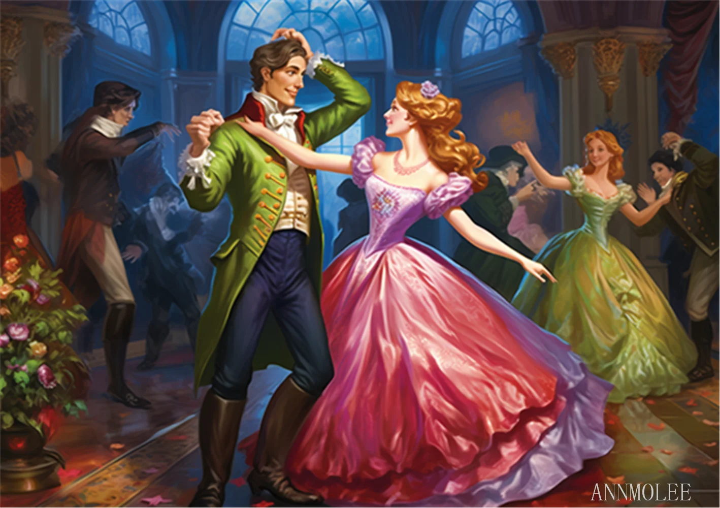 

Puzzles for adults jigsaw puzzles Princessses at The Dance Formation wooden DIY Families Toys Gift for Home