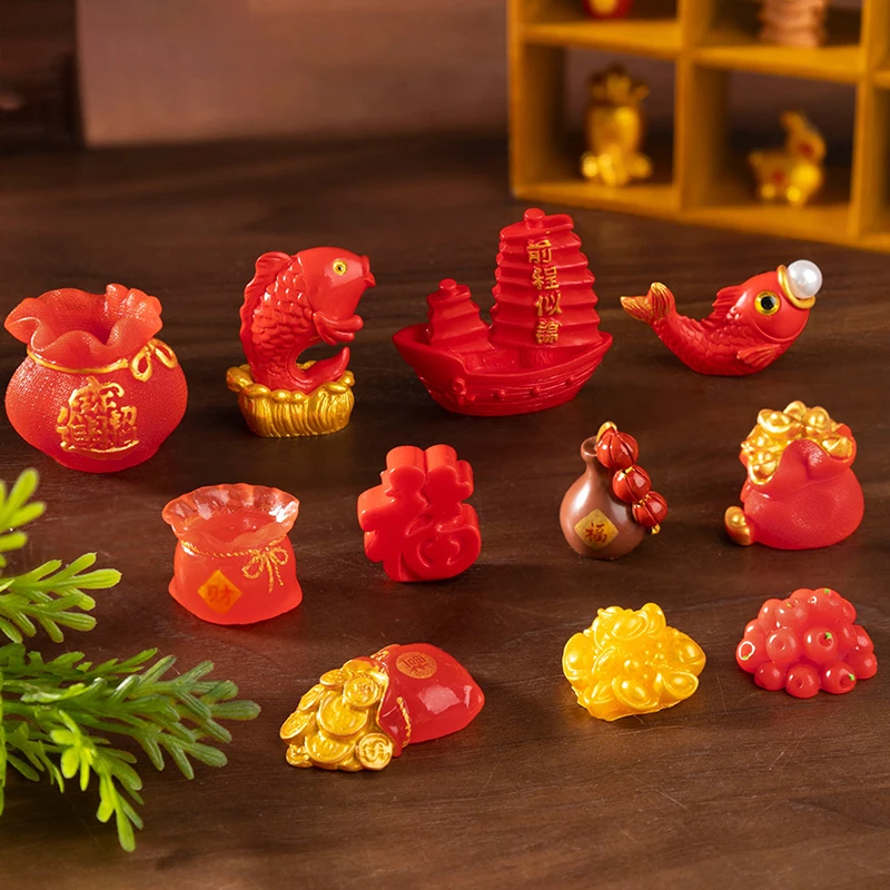 2025 Новый год счастливый мешок для денег фейерверки благословение орнамент рог