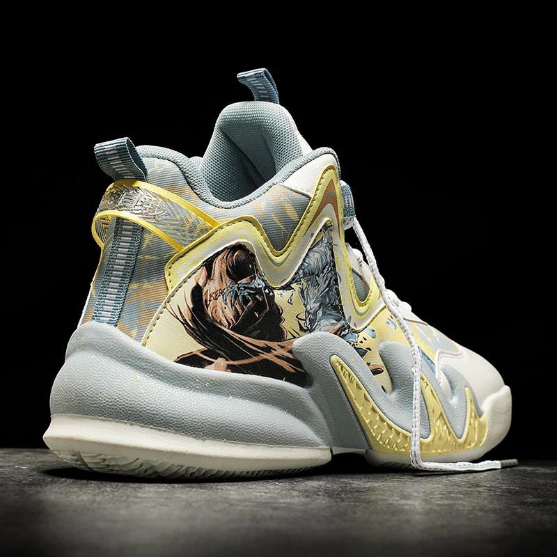 Баскетбольные кроссовки для мужчин, дышащие, АМОРТИЗИРУЮЩИЕ НЕСКОЛЬЗЯЩИЕ, спортивная обувь для тренировок, баскетбольные кроссовки, обувь для пар, Размеры 35-45