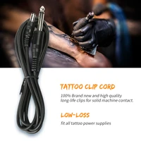 tattoo wire 1 8m steel gel dc cable silica tattoo clip cord for tattoo machine gun power supply black color 5 53 5mm