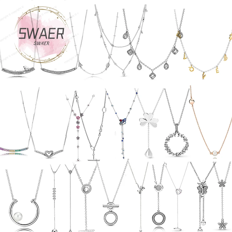 

High Quality 925 Silver Pandorars Mother'S Day Knot Butterfly Necklace Mother'S Day Gift For Ladies