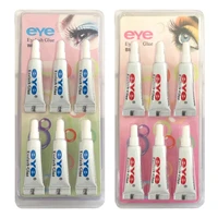 6pcs eyelash glue whiteblack waterproof false eyelashes makeup adhesive eye lash glue long lasting cosmetic tools maquillaje