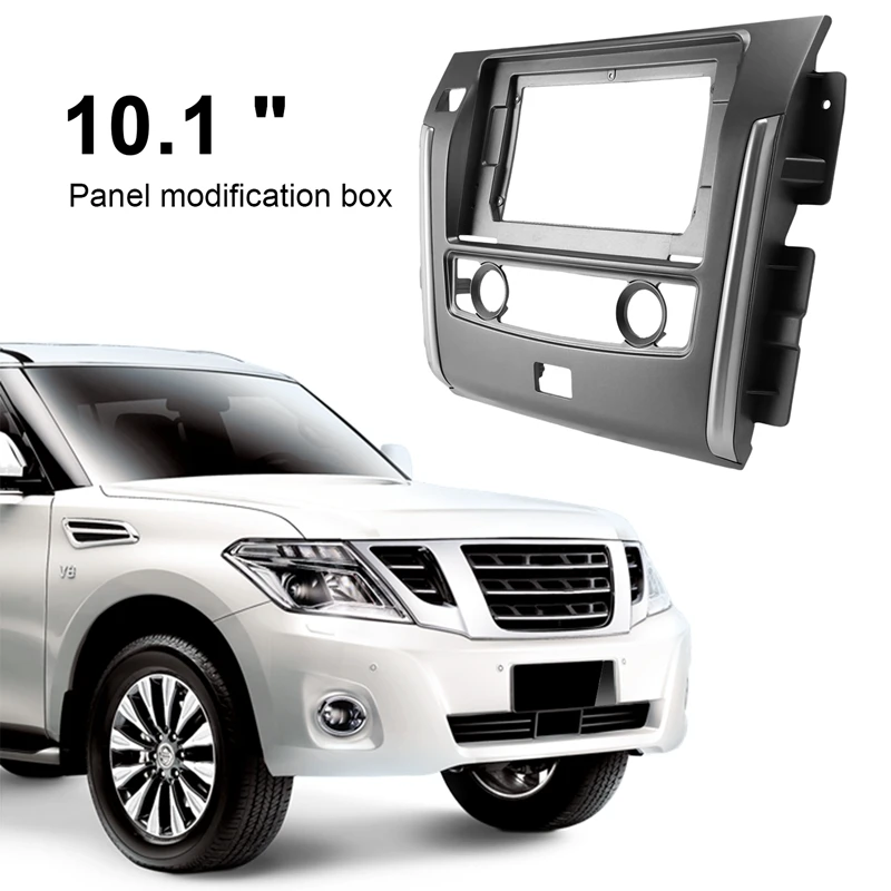 

2 Din Автомобильная радиоустановка Fascia ДЛЯ NISSAN патруль (Y62) 2015 + DVD стерео рамка пластина адаптер монтаж приборной панели