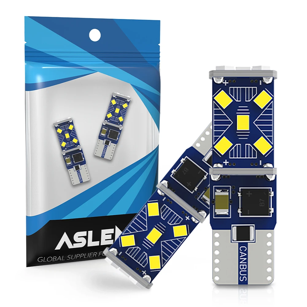 

2Pcs W5W 168 194 T10 LED Bulbs 2016 15-SMD Canbus 6000K for Car Interior Dome Map Parking Lights Error Free 12V Auto Lamp