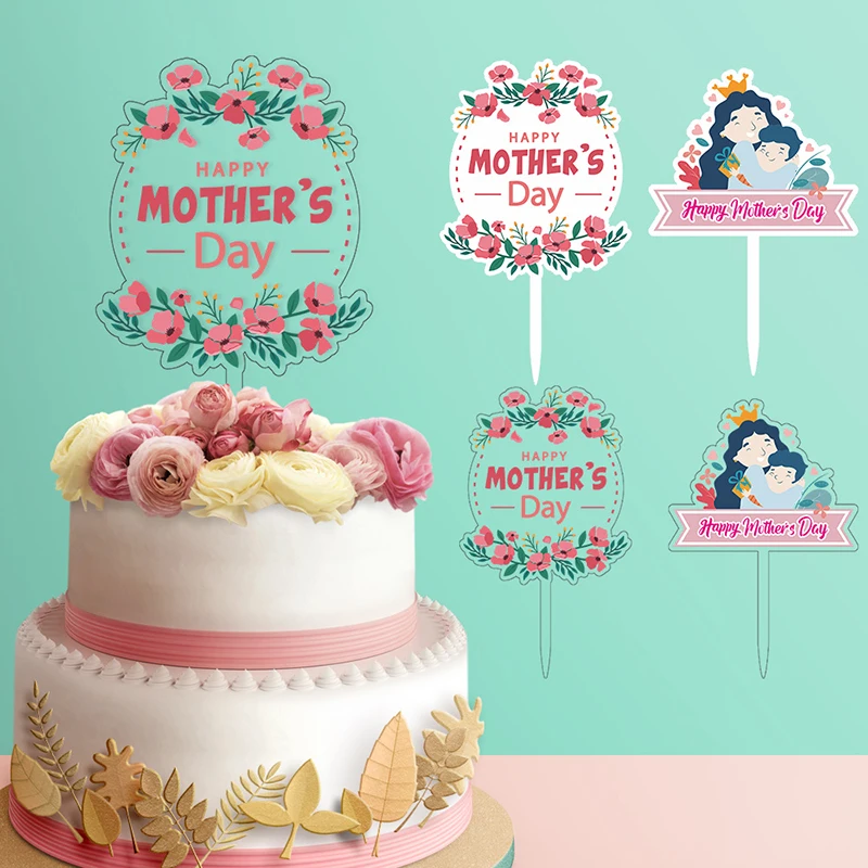 

Мать родитель телефон Золотая мама акриловый торт Топпер флаги 1 шт.