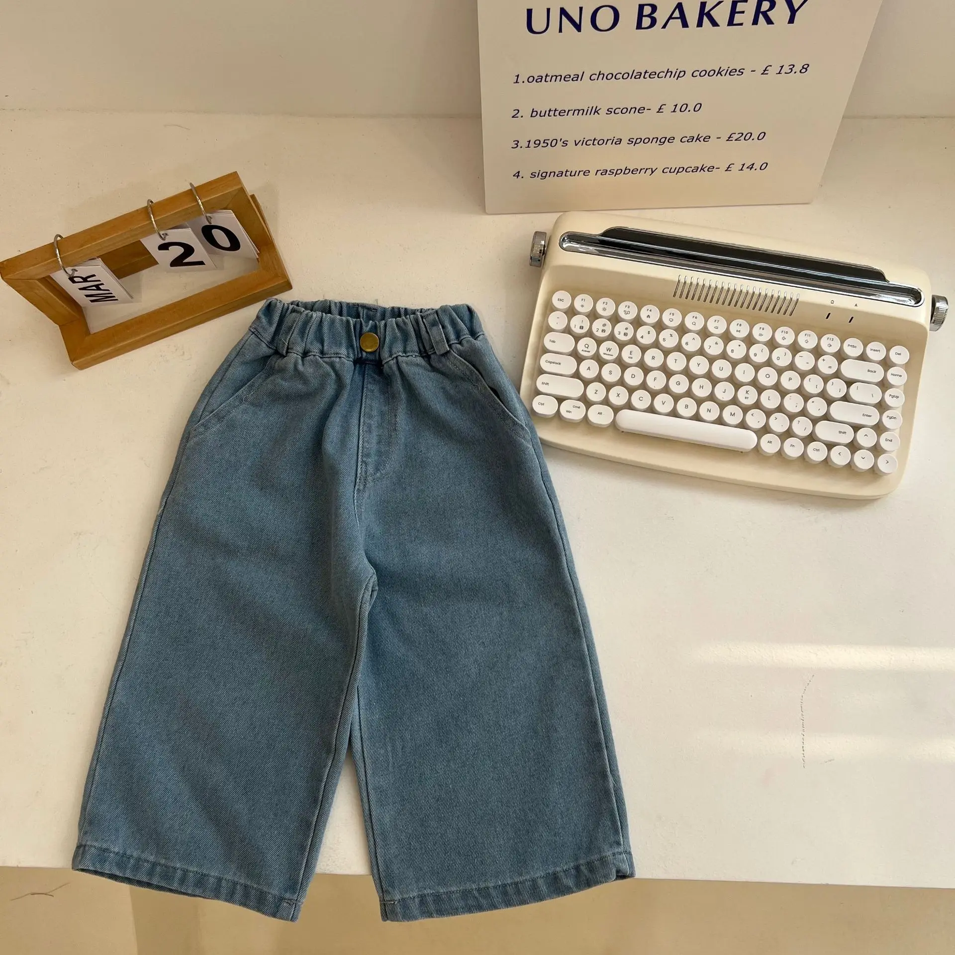 

Kids Jeans Pants Toddlers Boy Trousers Girls Denim Pants 2023 New Fashion Children Clothing Spring Baby Clothes 6 To 8 Years