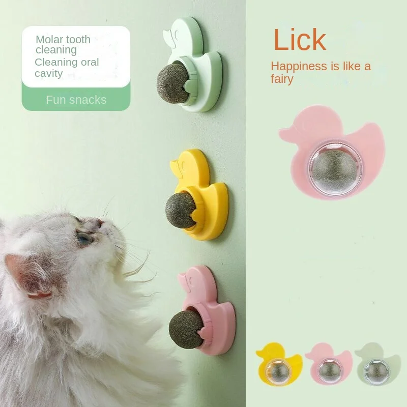 

Аксессуары для кошек, вращающийся настенный мяч, игрушка для кошек, Обучающие закуски С Кошачьей Мятой, Освежающие дыхание товары для домаш...