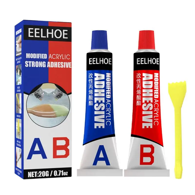 

20g AB Metal Repair Glue A And B Cold Welding Glue Powerful Metal Mending Agent High-Temperature Resistance Crackle Welding Glue