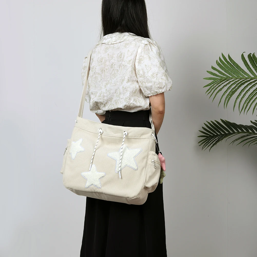 Женская Стильная Бархатная Сумка-мессенджер Со Звездами