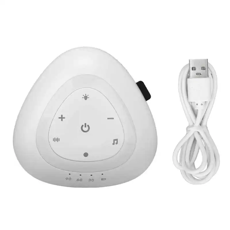 

White Noise Sleep Timer White Noise Sleep Speaker Portable Stress Reduction Smart 7 Colors for Home
