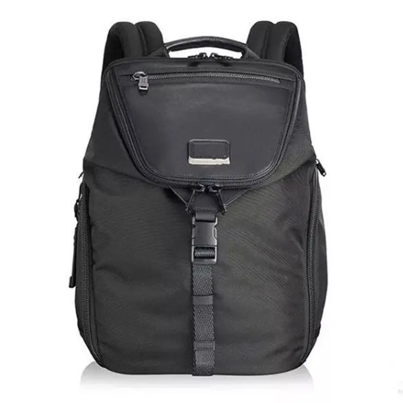 

New men's alpha Bravo ballistic nylon with leather backpack business leisure computer bag 232683d