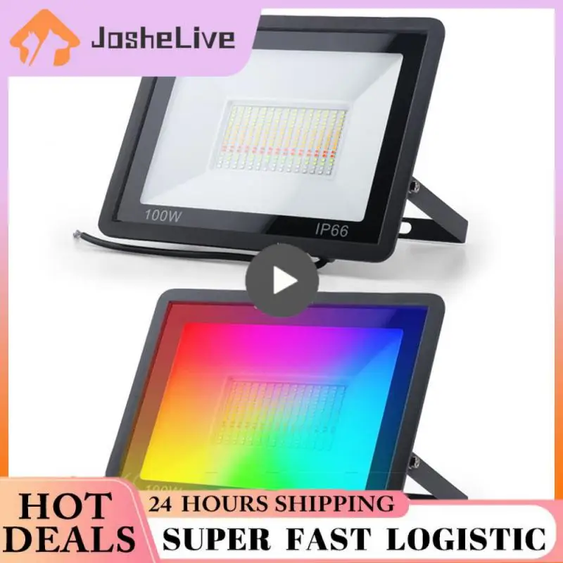 

1/2/3PCS For Alexa Google Home Smart Street Lamp Tuya Rgbcw Dimmable Flood Light 220v 30w 50w 100w Zigbee Smart Home