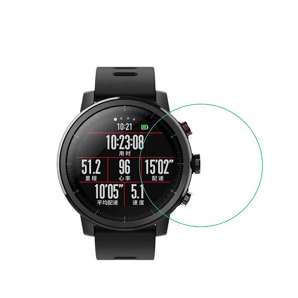 3 упаковки 9H Премиум Закаленное стекло для Huami Amazfit GTR 42/47 мм Защитная пленка экрана