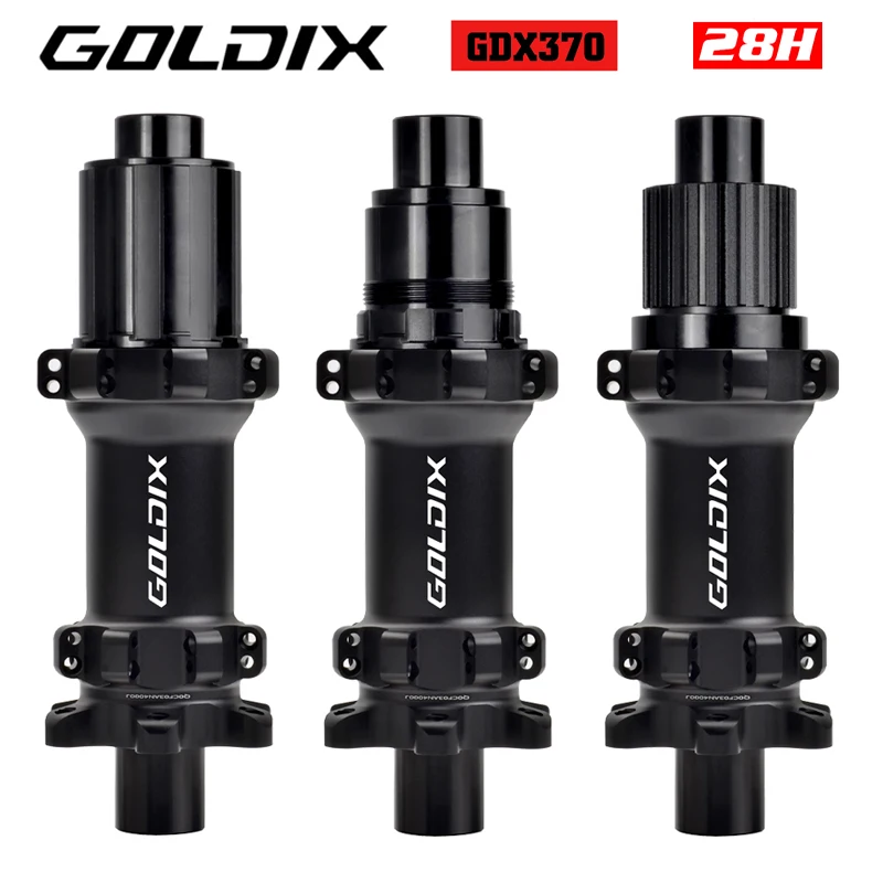 

GOLDIX M370 36T Ratchet Bicycle Hub 28Hole 6-Bolt Disc Brake Straight Pull Spoke Standard BOOST Sealed Bearing HG/XD/MS Hub