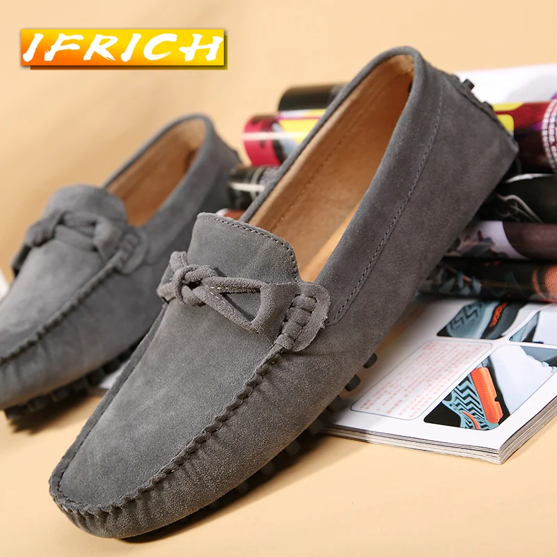 

2022 New Trend Loafers Men Shoes Wine red Handmade Casual Shoes For Mens Anti-Slip Driving Moccasins Man Comfortable Flats Shoe