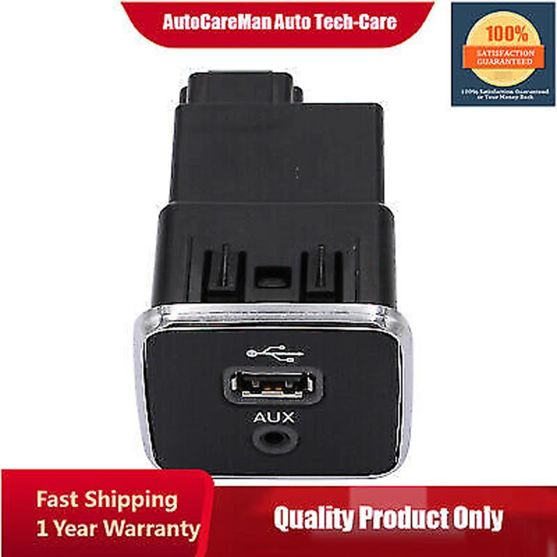 

Front Charging Port USB AUX Fit for 2017-2021 Jeep Cherokee Compass 5XG28DX9AD