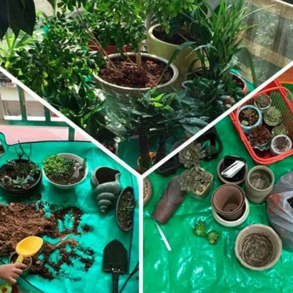 

Planting Mat Pe Gardening Potting Mat Waterproof Reusable Mats Foldable Flower Transplanting Pad Cushion Gardening W7b5