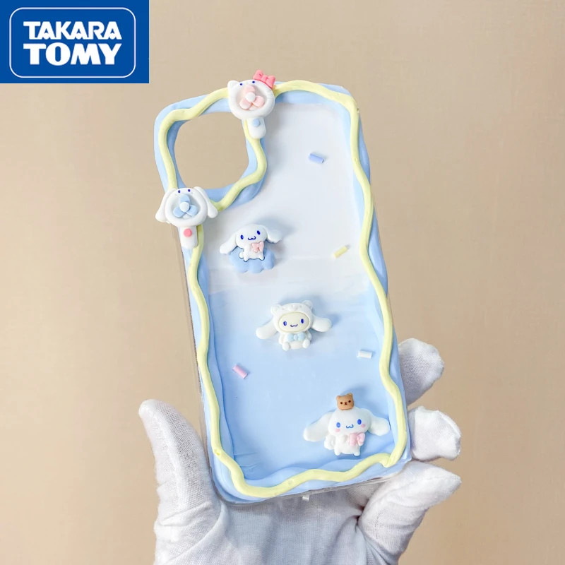 

TAKARA TOMY Hello Kitty for Iphone13 13 Pro 13 Pro Max Premium Case for IPhone 12 12 Pro 12 ProMax Cream Glue Mobile Phone Case