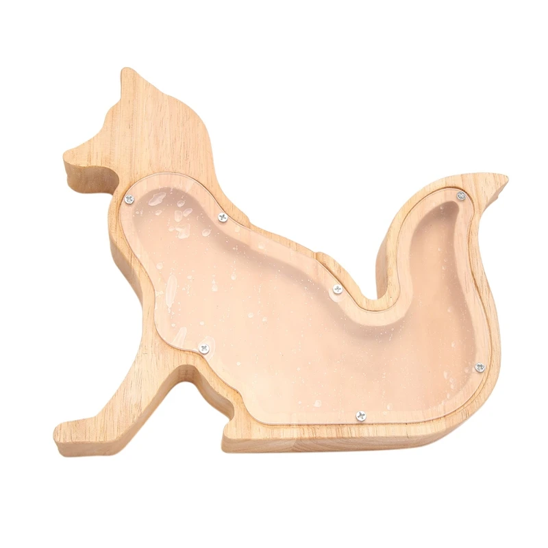 

Лиса, копилка, креативная мультяшная сосна, копилка, прозрачное украшение, поделки, подарок, украшение 23x20 см