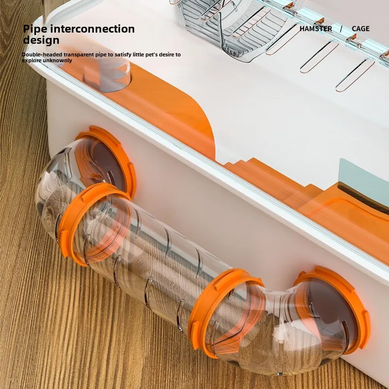 Клетка для хомяка большая вилла золотой медведь морская свинья цветочная ветка