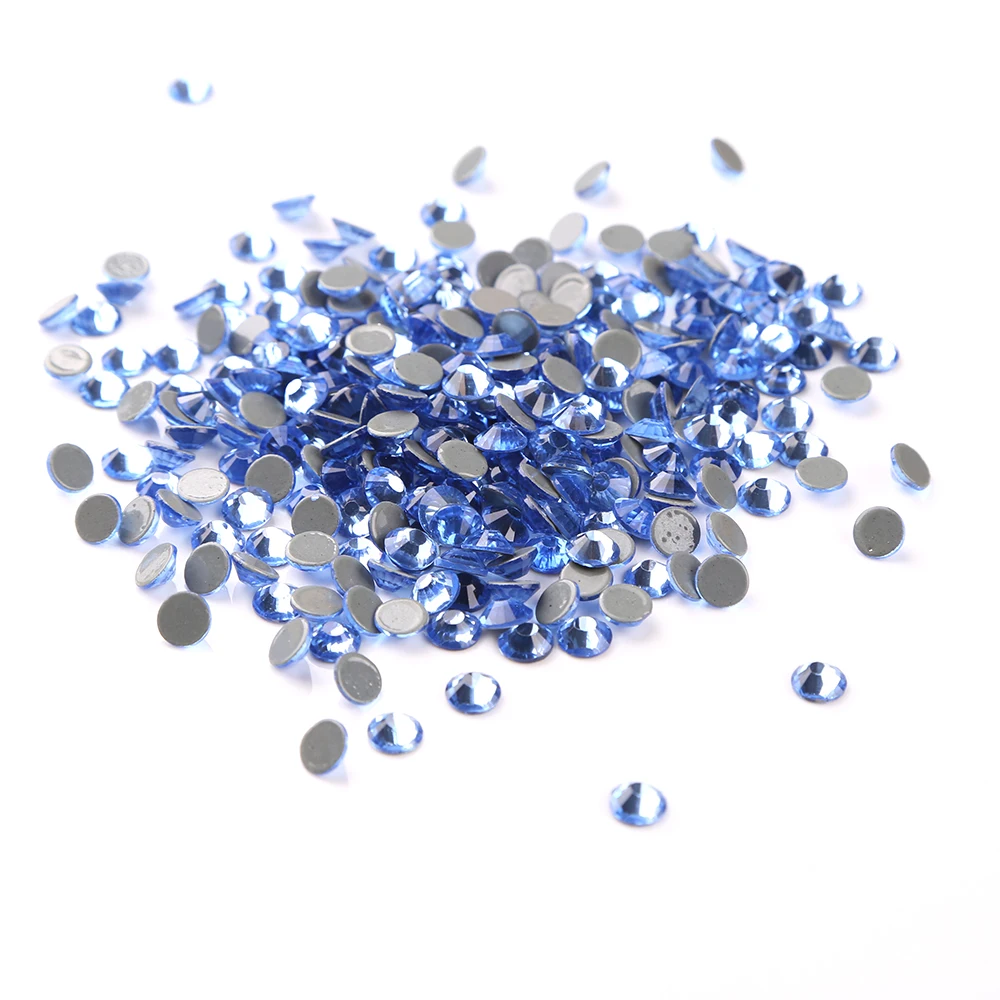 

Hot ! 5 bags /lot ss20 (4.6-4.8mm) lt sapphire Color Crystal Rhinestones DMC Hot Fix Stone/Crystal Beads Loose Rhinestone