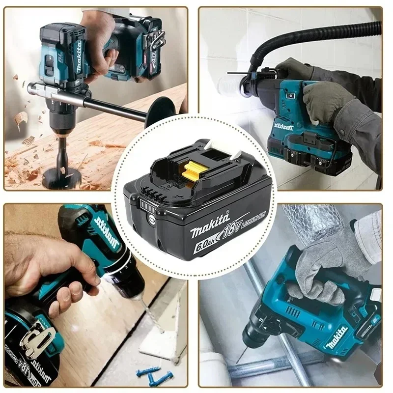 Последняя обновленная литиевая аккумуляторная батарея Makita BL1860 18 В 6 0 А для