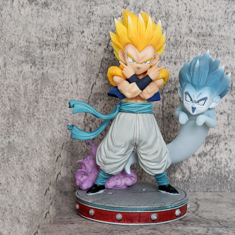 Аниме Dragon Ball Z Super Saiyan 3 Gotenks ПВХ фигурка боевая статуя коллекция модель детские