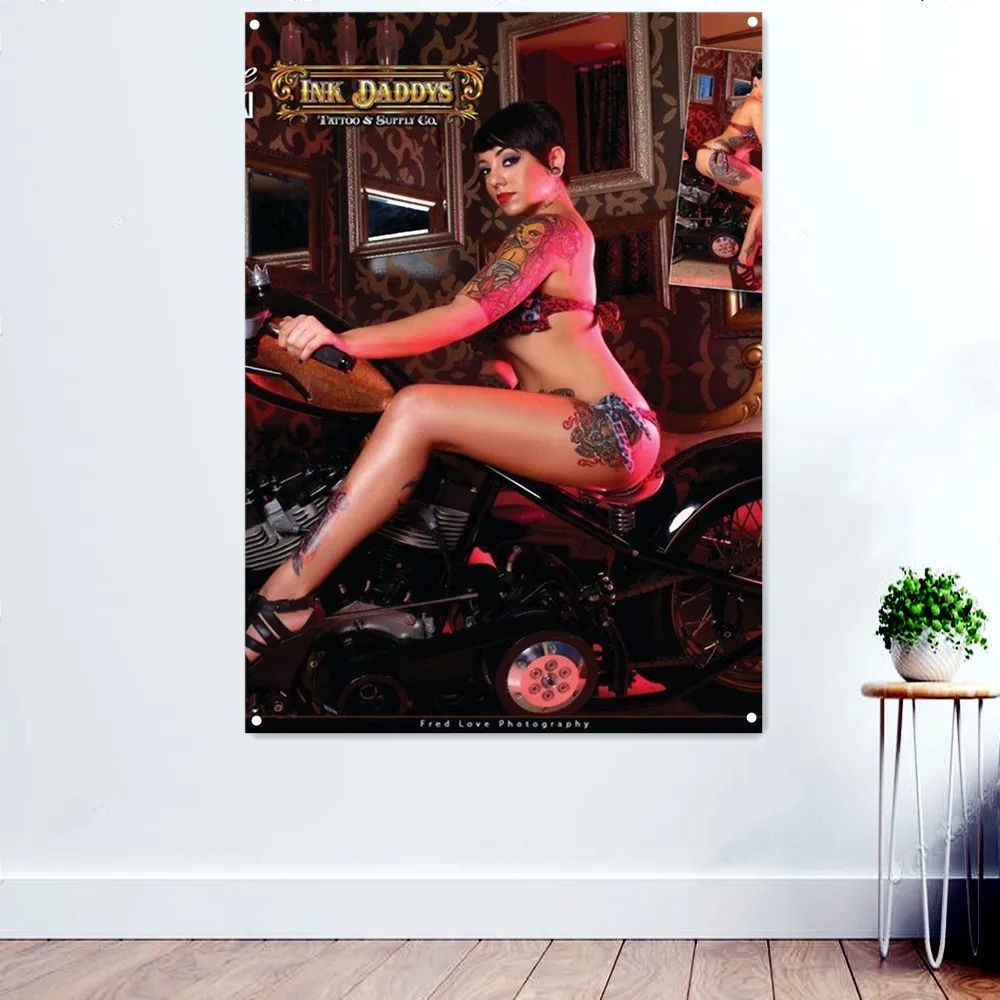 

Искусство на стену мотоцикла, гобелен, Декор, баннеры, картины, паб, клуб, человек, пещера, бар, гараж, картина для украшения стен