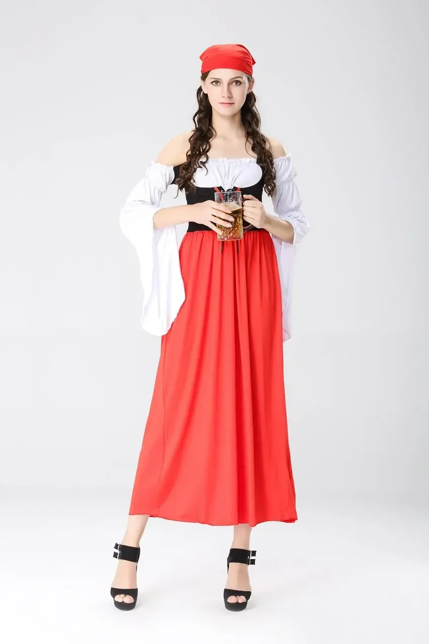 Горячий сексуальный костюм красного пива для девочек девицы косплей немецкого