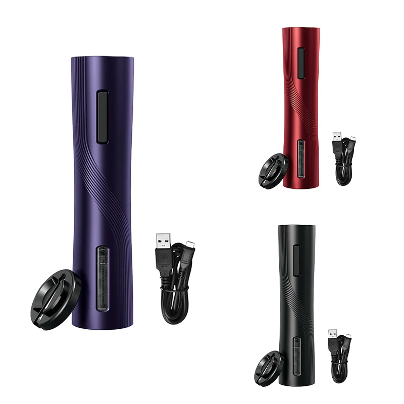 

Электрическая открывалка для вина, перезаряжаемый автоматический штопор, креативная открывалка для винных бутылок с ножом для фольги, подх...