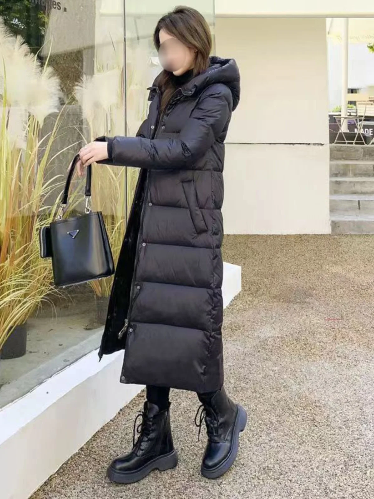 Зимний пуховик Одежда на хлопковой подкладке Женская одежда выше колена средней